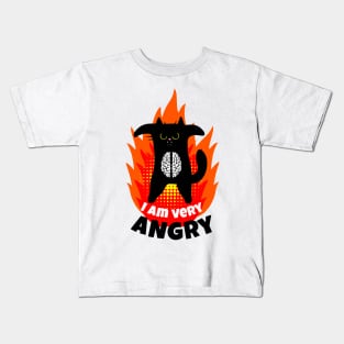 Angry cute Cat Kids T-Shirt